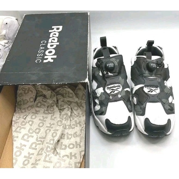 Reebok A Bathing Ape x Mita x InstaPump Fury Shoes Men 7 White Black Camo BD1355 main image 15